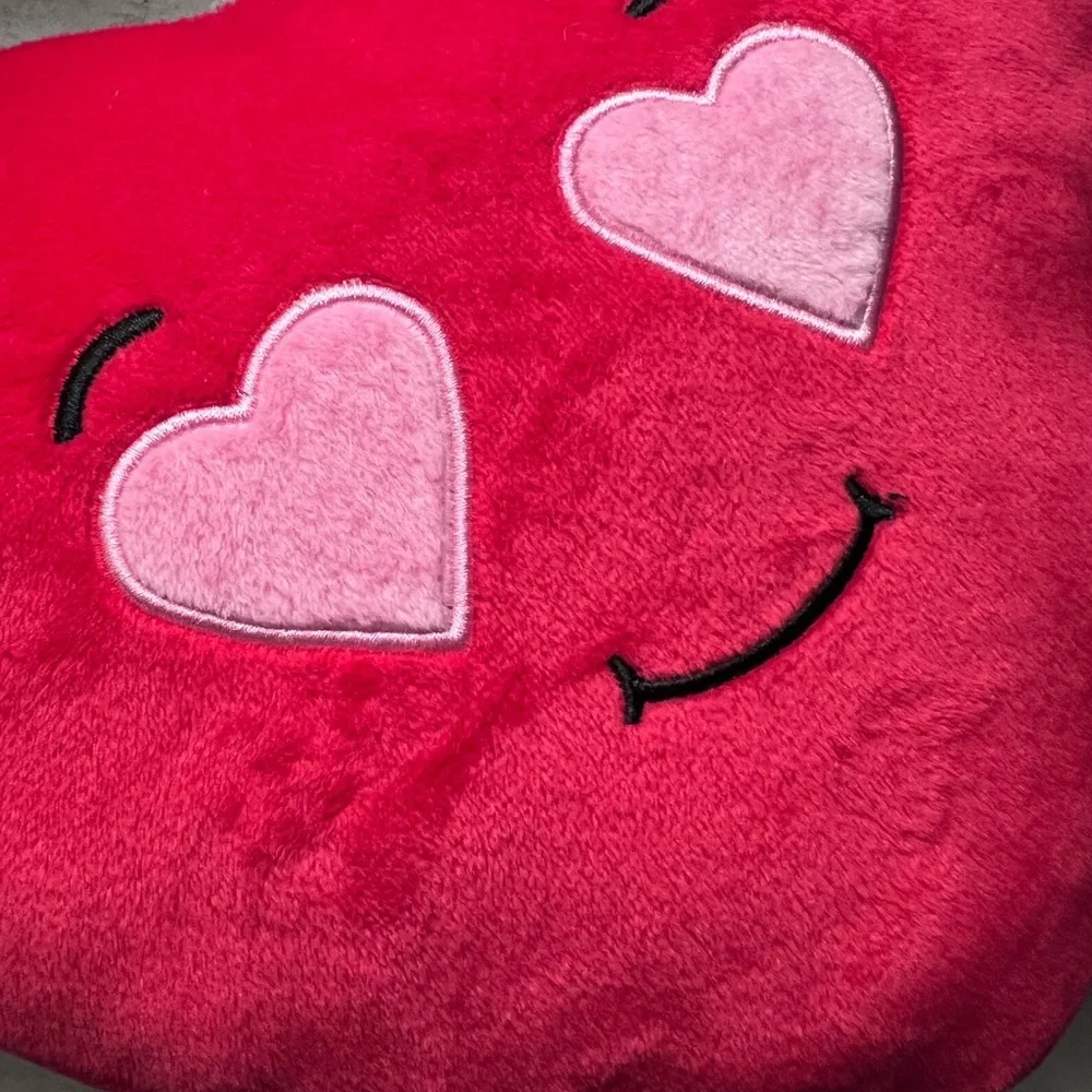 American Greetings Heart-Shaped Plush Pillow with Black Legs